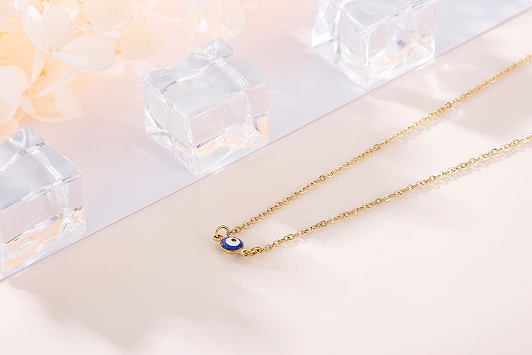Blue Eye Necklace Stainless Steel Demon Eye Necklace Wholesale_colorza_2