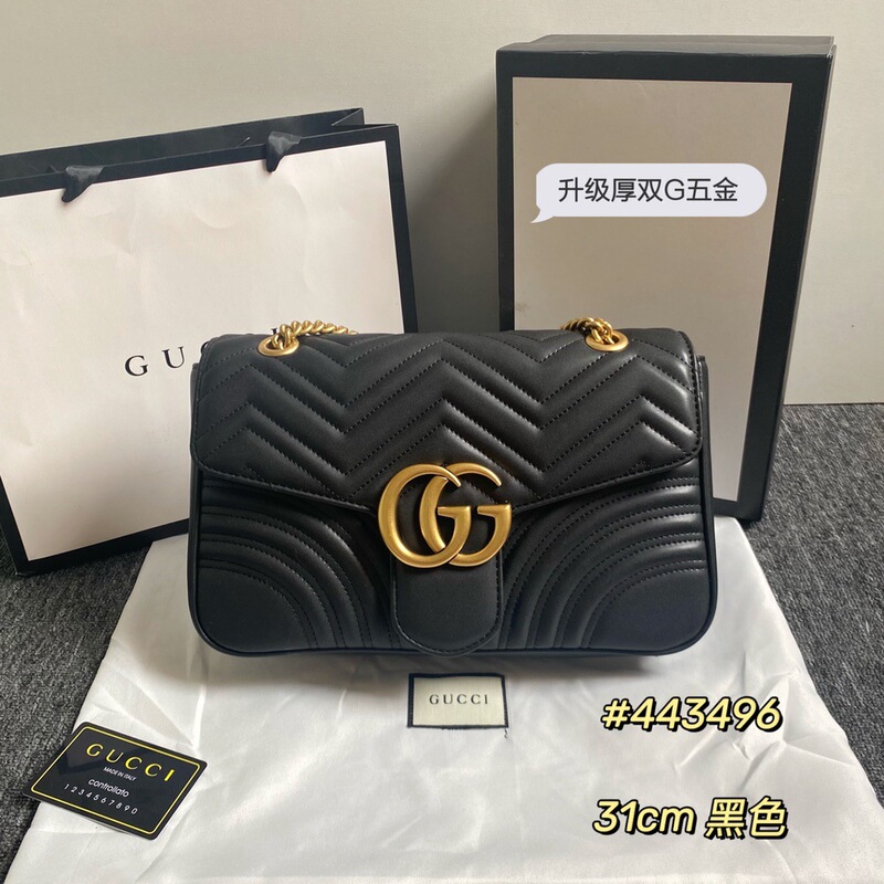 Classic Gucci women's bag Marmont series small Marmont shoulder bag crossbody bag for foreign trade Classic Gucci women's bag Marmont series small Marmont shoulder bag crossbody bag for foreign trade