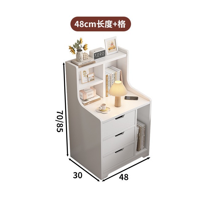 Mesa de cabecera simple y moderna cabecera multicapa de almacenamiento armario especial simple y multifuncional de ensamblaje de dormitorio cabecera de cama