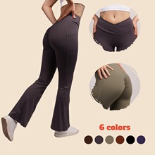 E 24311 Flared Yoga Pants ���������٤�� ŷ���羳����ѷ