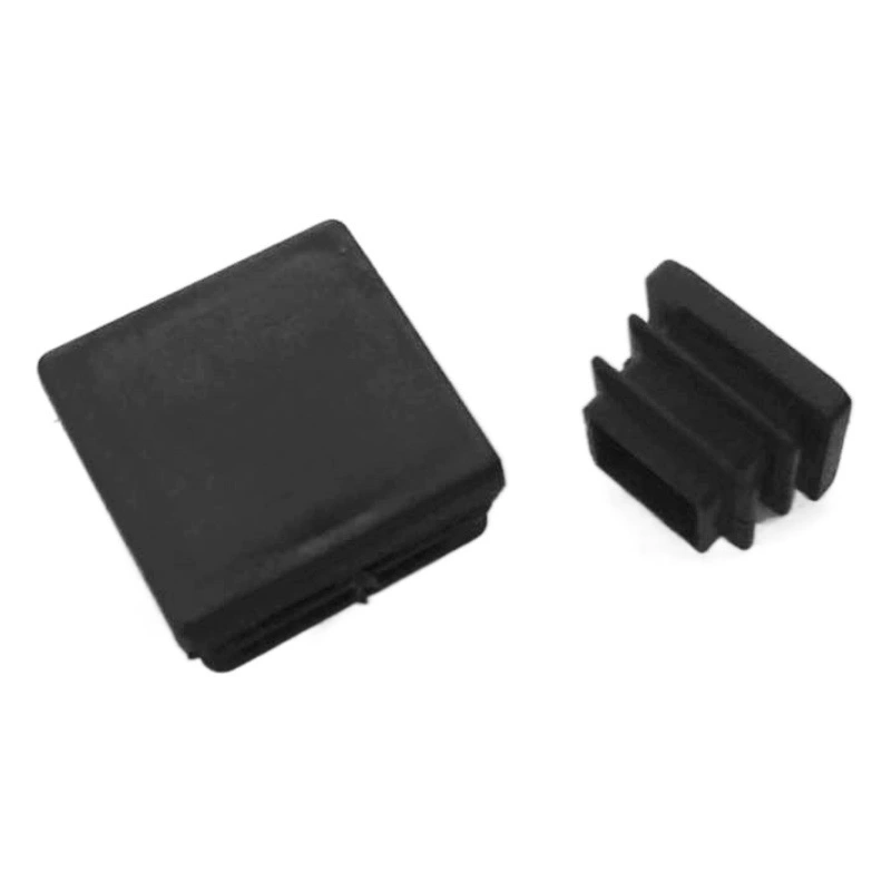 Пластиковая квадратная заглушка для трубы Огнестойкая пластиковая труба из нержавеющей стали Внутренняя заглушка Нескользящая Тихая подушка для стола и стула Мебель для ног