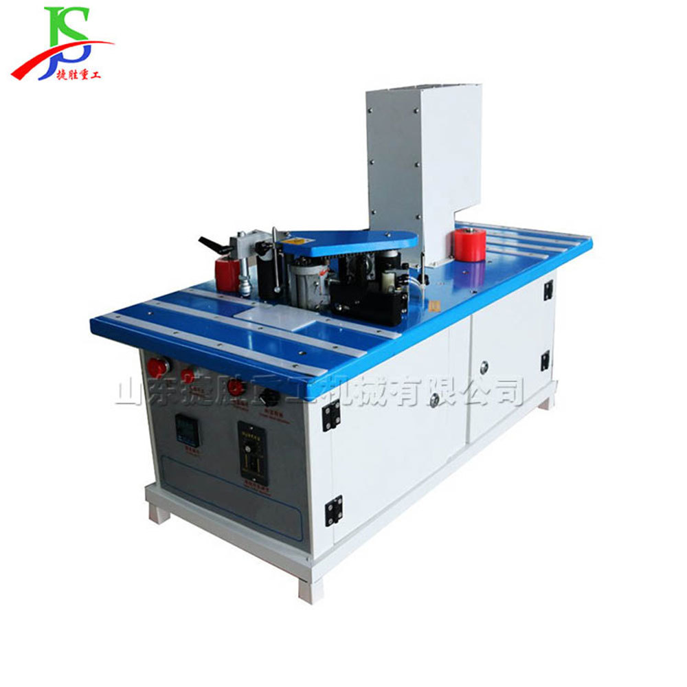 Máquina de envoltura de borde de muebles de placa ecológica sin pintura, máquina de recorte de borde de línea curva, ajuste automático de sellado de borde de carpintería pequeña