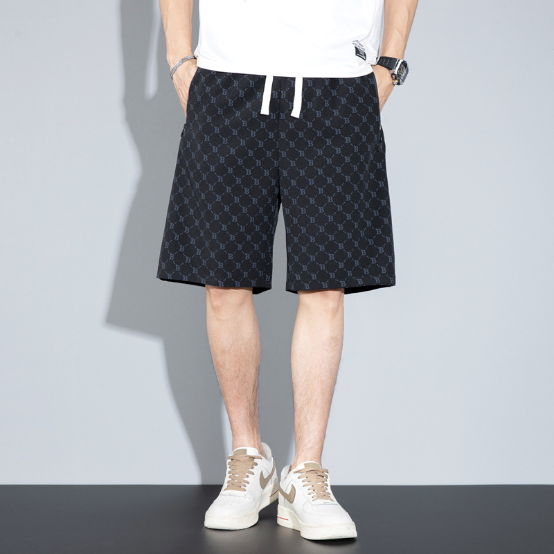 Youth shorts trendy brand ins sports casual pants men's trendy loose all-match summer thin cropped sweatpants