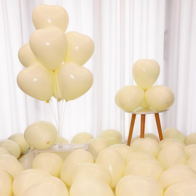 Globos de látex en forma de corazón de 10 pulgadas para decoración de bodas, creación de escenarios, bodas, globos de cumpleaños image 12