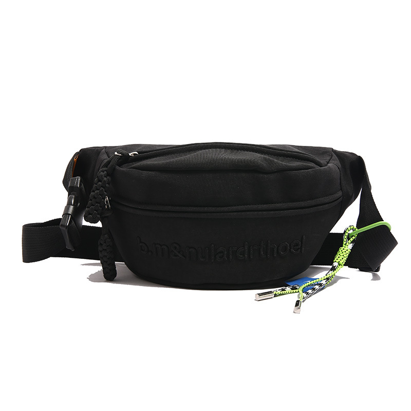 Bolsa de lona para mujeres 2025, nuevo estilo coreano de bolso de mochila deportiva casual popular, bolso de pecho de fuego, bolso de cintura de alta calidad