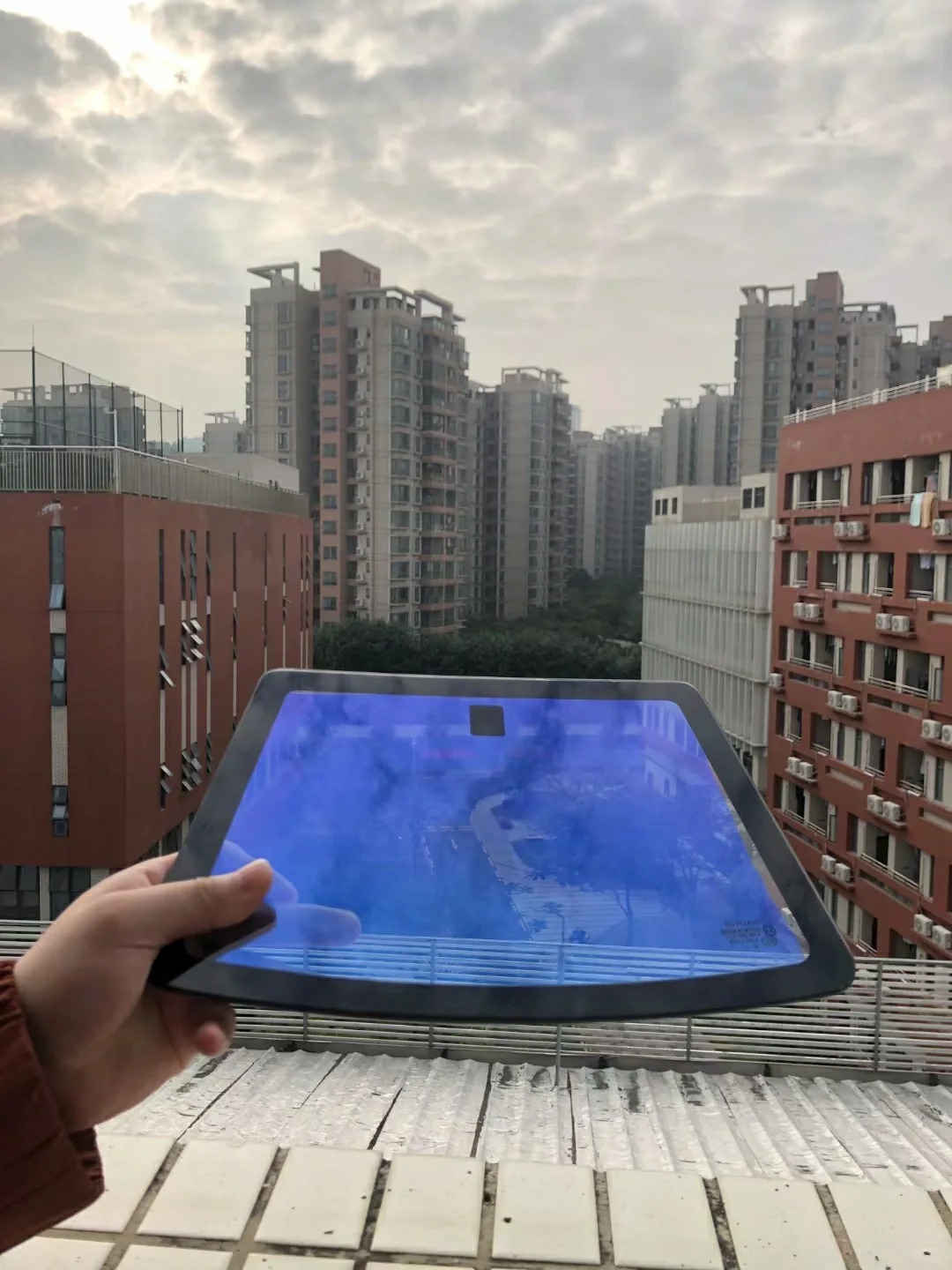 1.52*15m 매력적인 블루 고스트