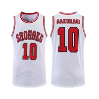 Slam Dunk Shohoku Team No. 10 Sakuragi Hanamichi Джерси для мальчиков и девочек Rukawa Kaede No. 11 Сетчатый баскетбольный трикотажный жилет