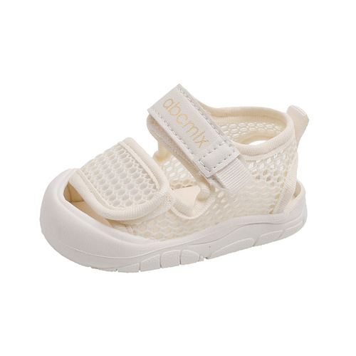 Summer new baby shoes, baby sandals, boys' soft-soled toddler shoes, Baotou anti-kicking shoes, girls and children's breathable shoes