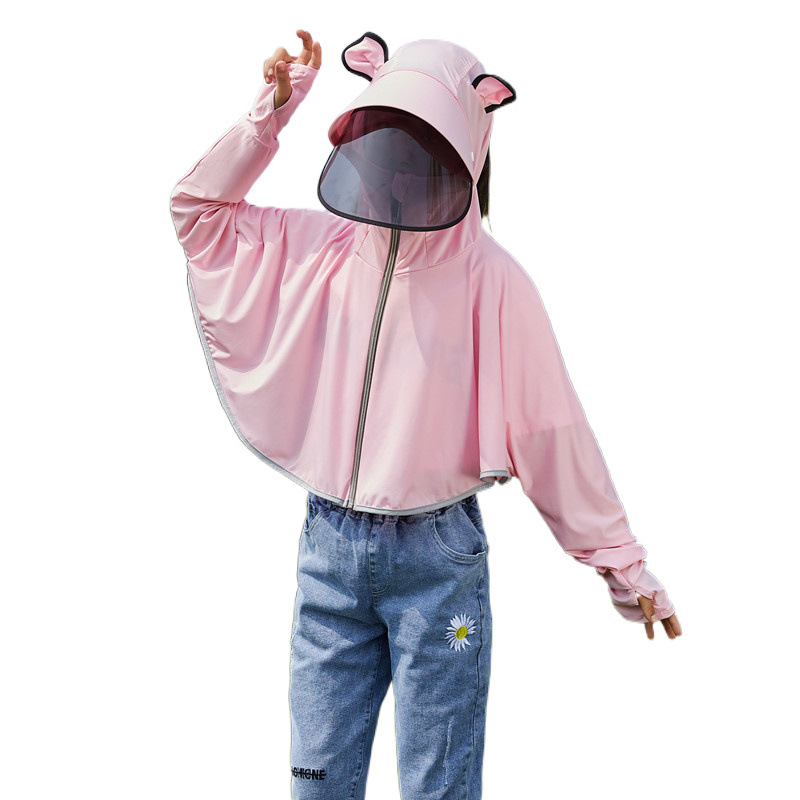 어린이 건조 옷 여름 경량 통기성 소년  코트 어린이 소녀 초등학생을위한 부모-아동 건조 옷