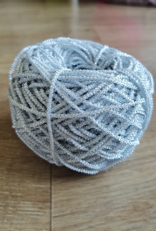 New Dishwashing Line Gold and Silver Bright Silk Thread Exported to South Korea Non-Stick Oil Crochet Dishwashing Cloth Non-Stick Oil Strong and Durable