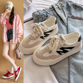 6626 德训鞋女2025春新款软底复古百搭小白鞋子平底休闲运动女鞋
