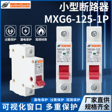 厂家漏电保护断路器MXG6-125-1P小型断路器 家用空开开关规格齐全