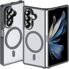 适用三星ZFold7折叠手机壳磨砂肤感磁吸ZFlip6全包防摔新款保护套