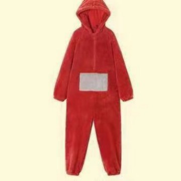 Antena de dibujos animados lindo bebé pijama de pareja de una sola pieza para hombres y mujeres Otoño e Invierno engrosado coral polar nuevo desgaste del hogar
