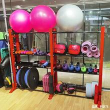 健身房置物架瑜伽用品置物架私教小工具收納層架子器材體育運動器