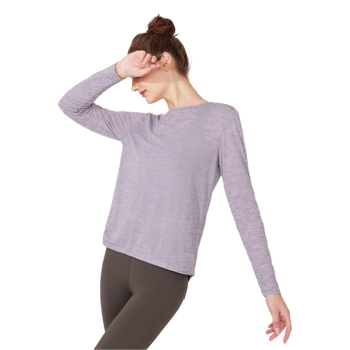 Yoga ropa de las mujeres de otoño e invierno nueva camiseta de manga larga de secado rápido deportes Top running fitness ropa más tamaño fitness blusa