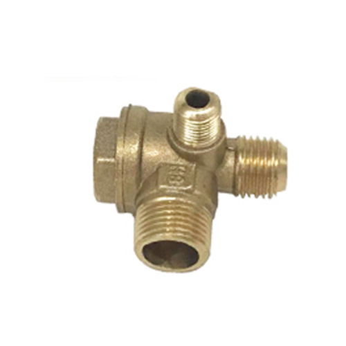 Air compressor pure copper one-way valve oil-free machine direct-connected machine copper check valve radiator check valve 16*14*10