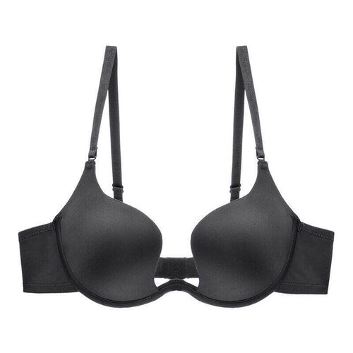 Mango Cup European and American Style Glossy Deep U-Shape Push-Up Low-Cut Backless Wedding Dress Bra Sexy Women's Underwear Bra