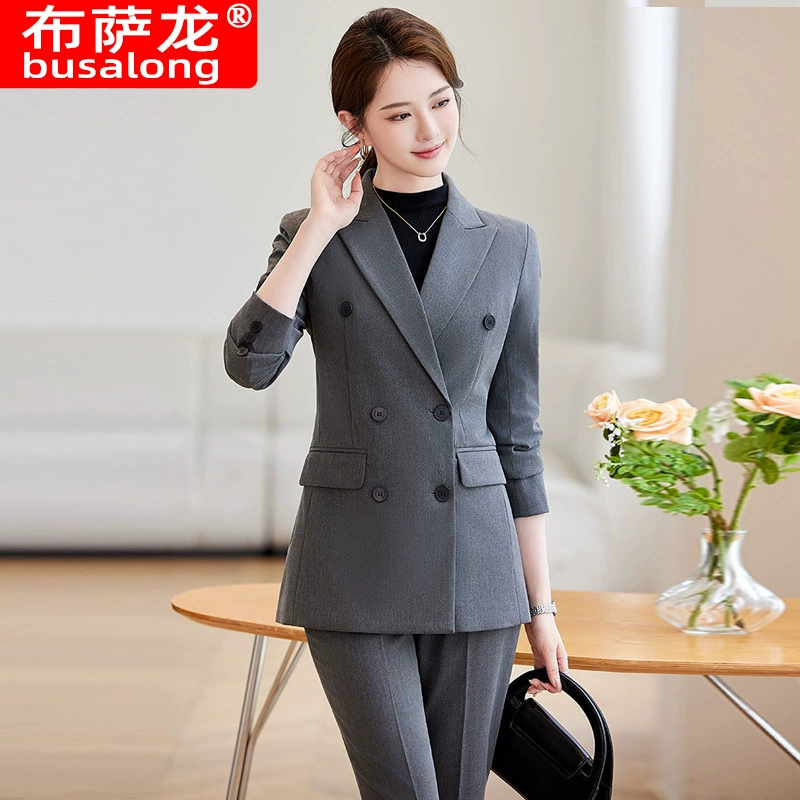 2024 новый стиль busalong busalong женский с длинными рукавами профессиональный костюм брюки костюмный комбинезон женский 9399