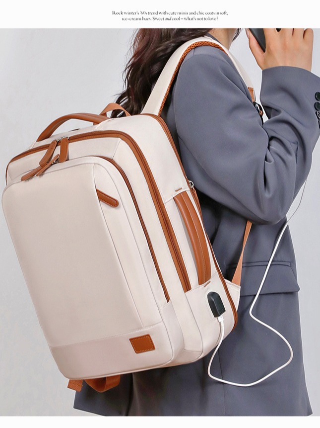 Empresas USB transfronterizas de gran capacidad mochila para hombres y mujeres, mochila de computadora de alta calidad, mochila de ocio multifuncional al por mayor