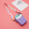 Silica gel wallet, one-shoulder bag, bag strap