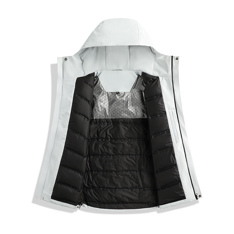 2026 Winter New Graphene Jacket for Men and Women, Warm All-in-One Duck Down Coat, Windproof and Waterproof Mountaineering Jacket