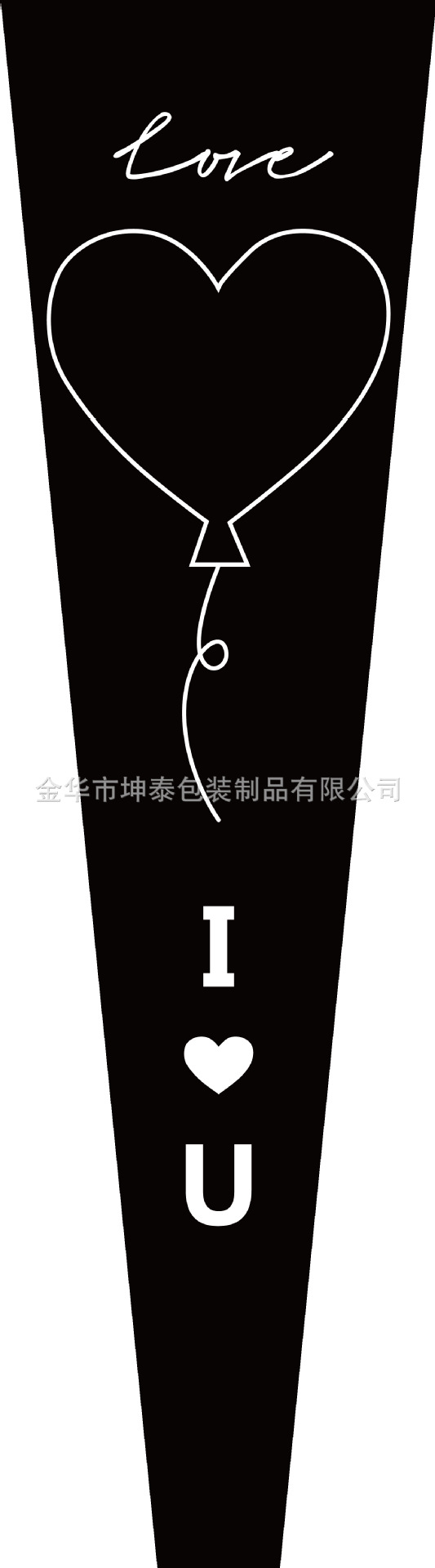 Bolsa de embalaje simple de una sola flor transparente ramo de rosas bolsa de triángulo bolsa individual bolsa de múltiples ramas material de tienda de flores florales