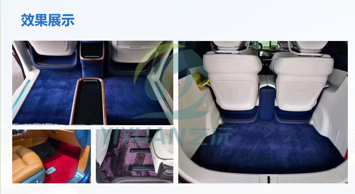 Factory direct sales of car-specific floor mats, thickened and reinforced with curved yarn carpet style, with positioning clips