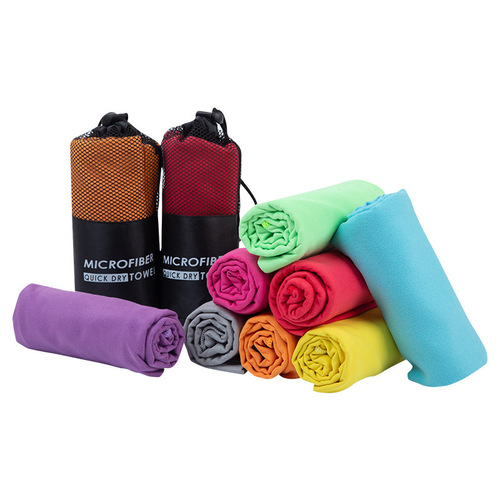 Superfine Fiber Sports Towel for Export - Running, Fitness, Yoga, Quick-Drying, Absorbent Sweat Towel with Customizable LOGO and Mesh Bag