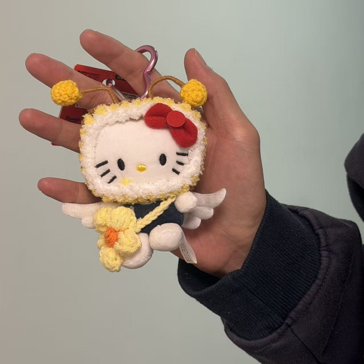 Amor hellokitty muñeca colgante llavero colgante bolsas de regalo bolsas de peluche lindo muñeca colgante lindo