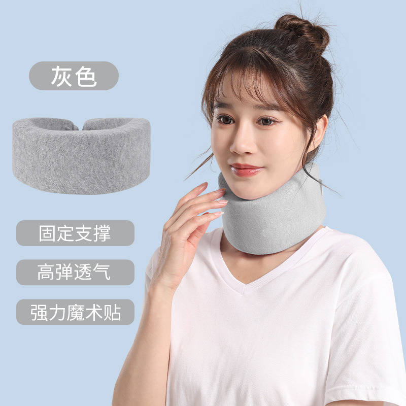 Esponja protección del cuello soporte del cuello cubierta del cuello del hogar soporte fijo suave protección de la columna cervical cubierta del cuello caliente protección del cuello