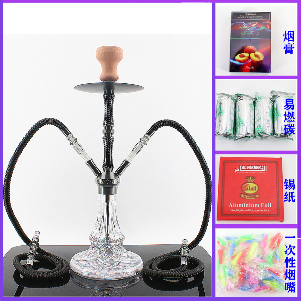 중형 이중관 검정색(붉은 점토 연기 냄비) - 일반 세트