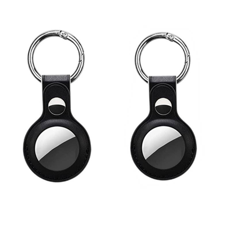 airtag保护套苹果airtags定位器追踪器防丢器钥匙扣PU保护皮套