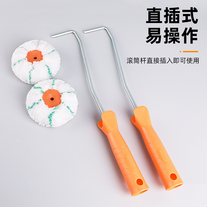 Rodillo de ángulo femenino recorte de esquina de pared herramientas de pintura decoración de esquina interna pincel rodillo de pincel rodillo pequeño pincel pintura de látex