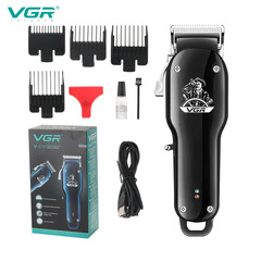 VGR cross-border new hair clipper head adjustable electric clipper USB charging multi-size limit comb shaving head V679
