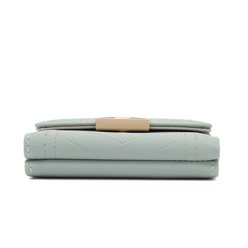 Women's Gender Women's Solid Color Pu Leather Hidden Buckle Wallets
