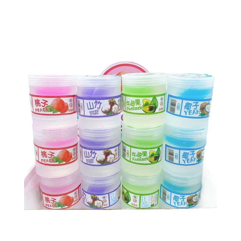 Juguetes infantiles de jalea fresca barril de leche doble juego hecho a mano DIY colorido divertido barro de cristal colorido lote de barro