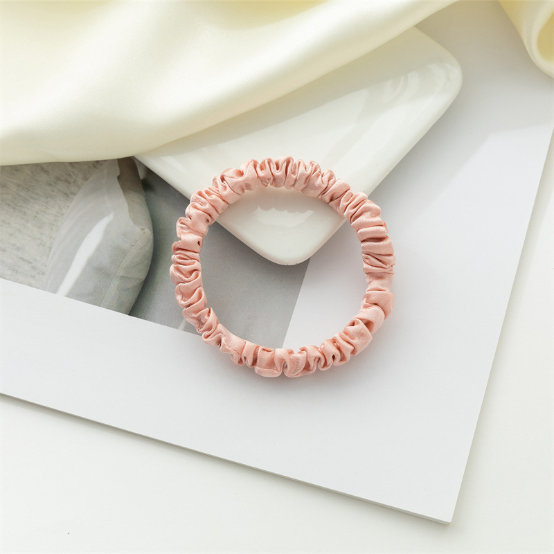 Nuevo anillo de cabello de seda Amazon color sólido universal anillo de cabello de seda coreana anillo de cabello de seda