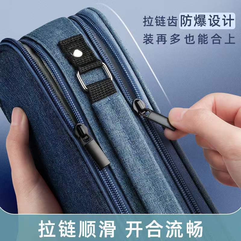 Bolsas de lápiz de color sólido, bolsas de lápiz de escuela primaria de gran capacidad para niños y niñas, bolsas de lápiz de escuela primaria simples, caja de papelería resistente a la suciedad y de alto valor facial