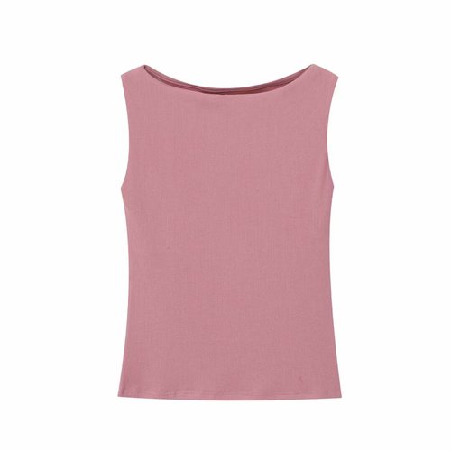Z Europe and America cross-border slimming short sleeveless vest t-shirt top women's 25 new outerwear 1044152 