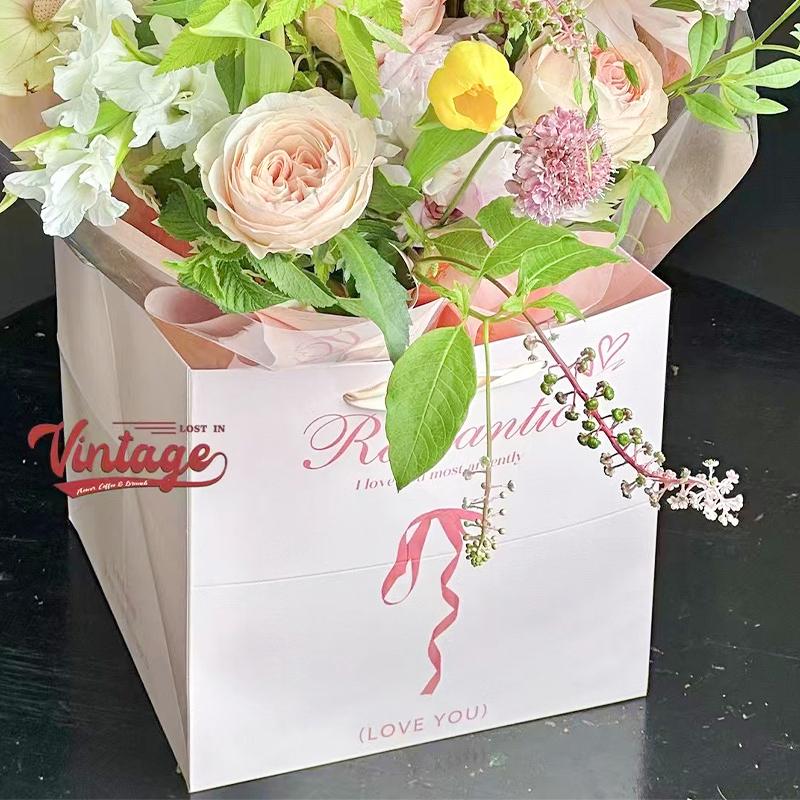 Bolsas de regalo cuadradas, bolsas de regalo de cumpleaños, bolsas de papel de embalaje de arco grande