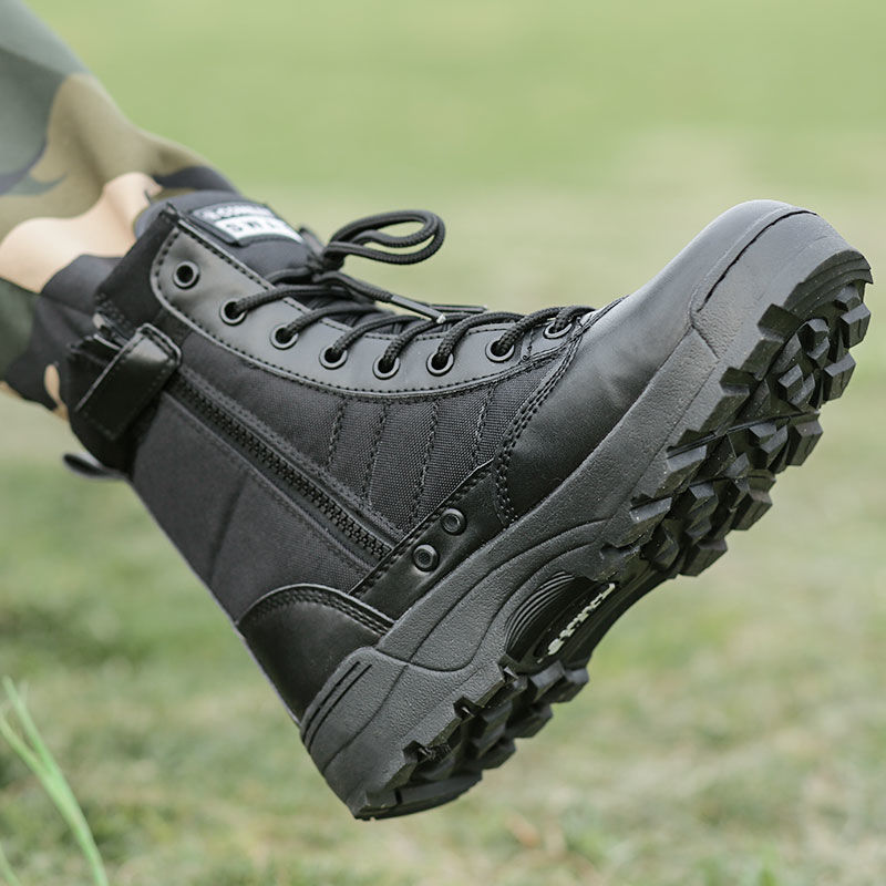 Botas de combate, zapatos de montaña, zapatos tácticos para hombres y mujeres, primavera y verano, zapatos de entrenamiento ultraligeros al aire libre, zapatos de altura transpirables, botas Martin