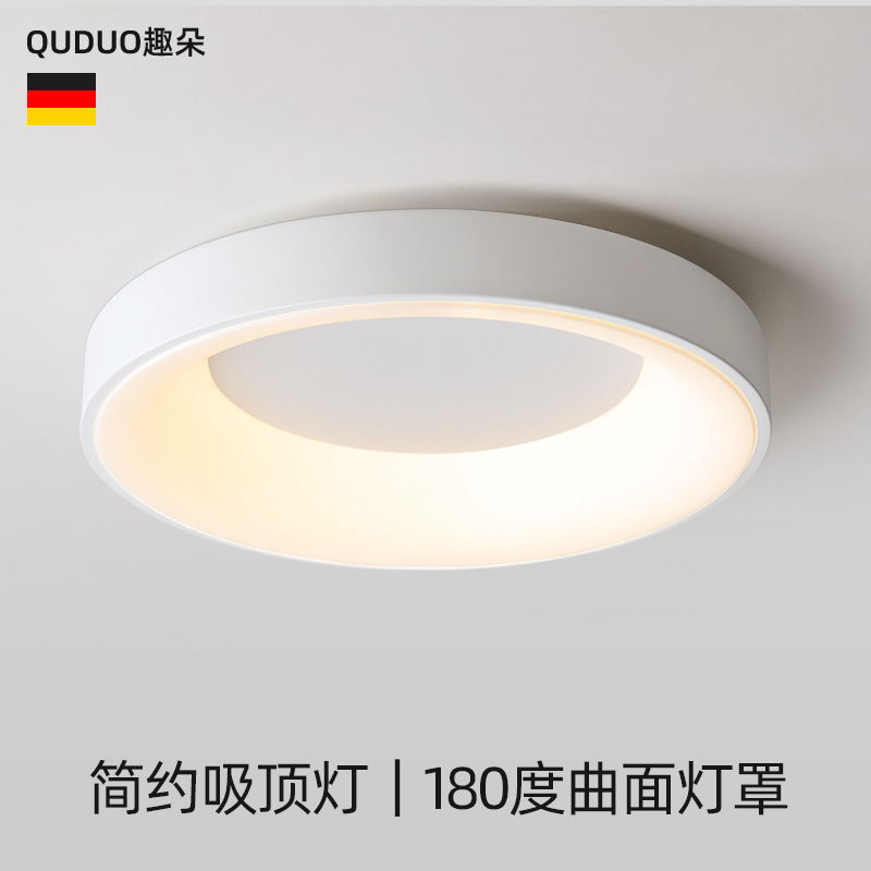 Bedroom Lamp Ceiling Lamp Scandinavian Simple Modern Guest Room 2025 New Normcore Round Dining Room Master Bedroom Lamp