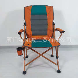 跨境便携折叠椅加热夹棉可调节旋转椅凳子沙滩椅露营钓鱼户外躺椅