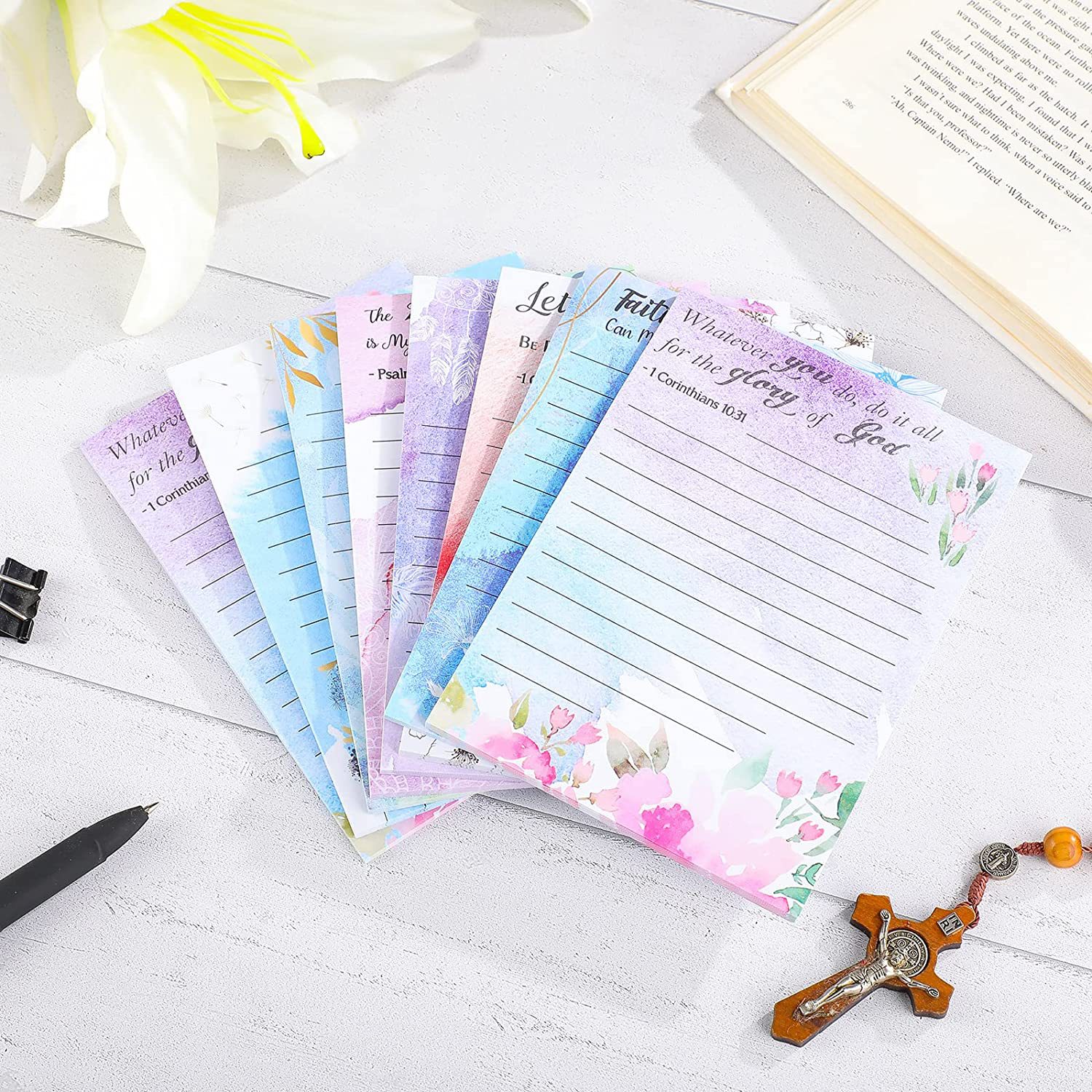 Paper Material 1 Piece 1 Set Letter Class Learning School Paper Cute Sticky Note Notepad