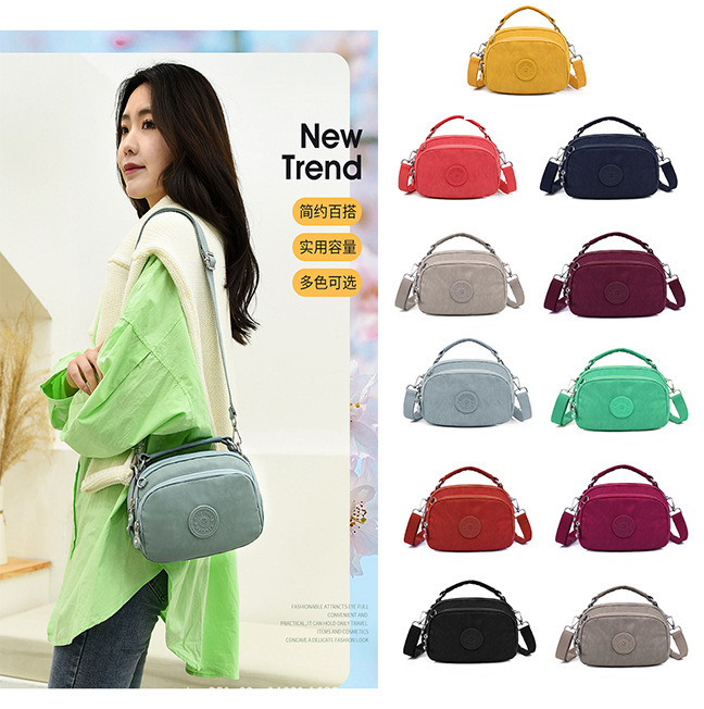 New Women's Bag Oxford Cloth Shoulder Bag Fashion Versatile Crossbody Lightweight Ladies Mother Handbag Cross-Border Wholesale