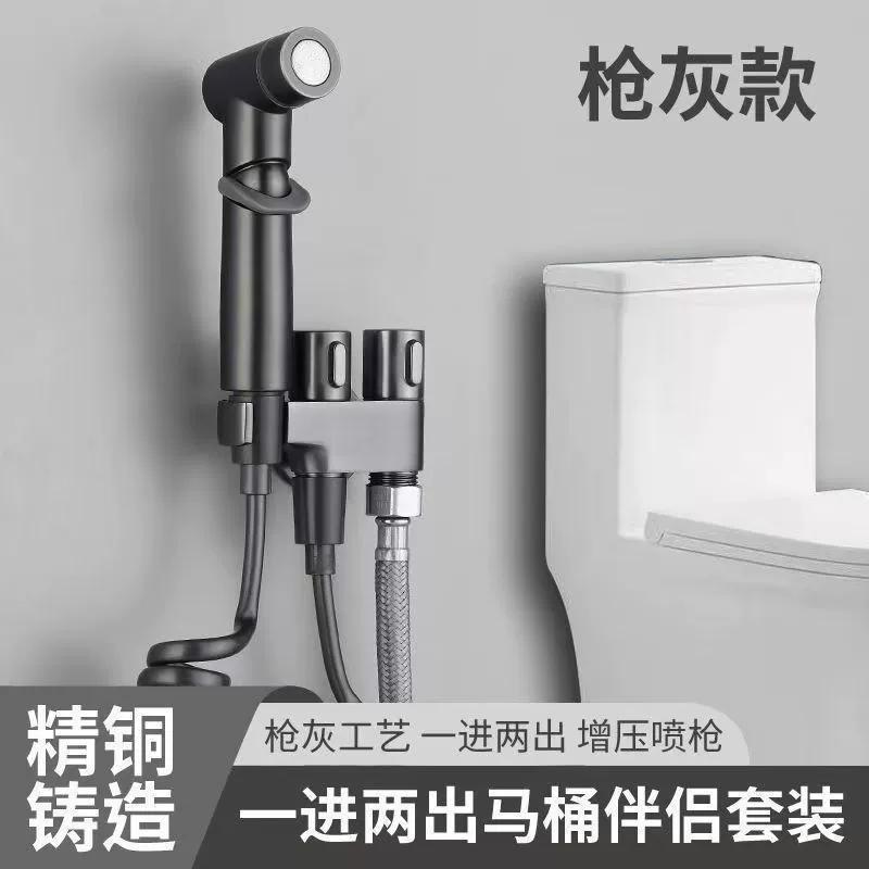 Домашний туалет компаньон один в два и два угловых клапана в туалете