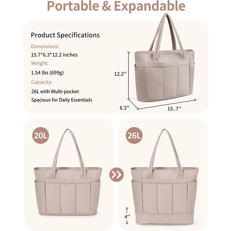 Amazon nueva bolsa de mano expandible de gran capacidad bolsa de yoga bolsa de viaje bolsa de hombro portátil ligera