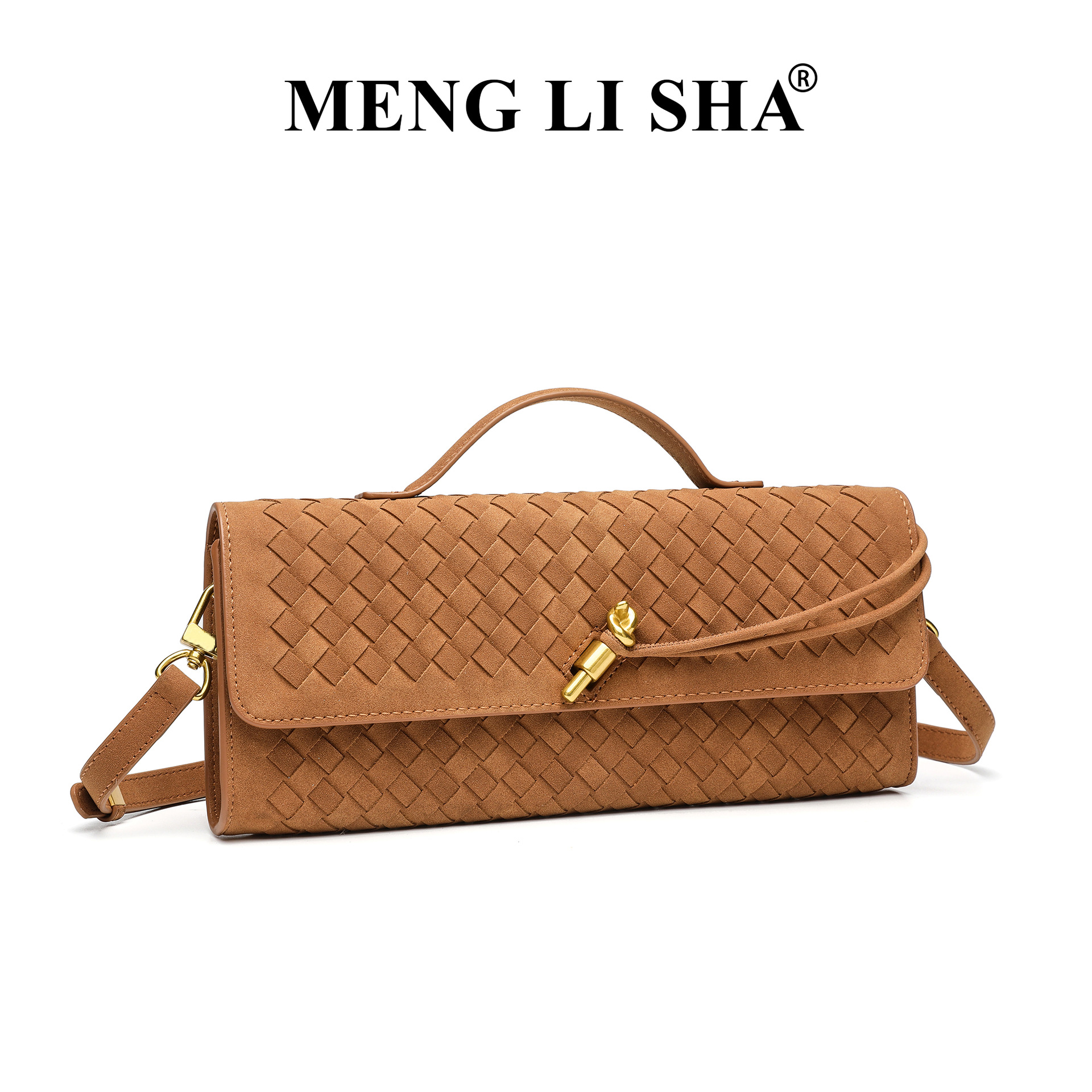Autumn/Winter New Suede Woven Bag - Commuter Clutch Evening Bag For Women, Vintage Luxury Shoulder & Crossbody Accordion Bag - Thumbnail 2