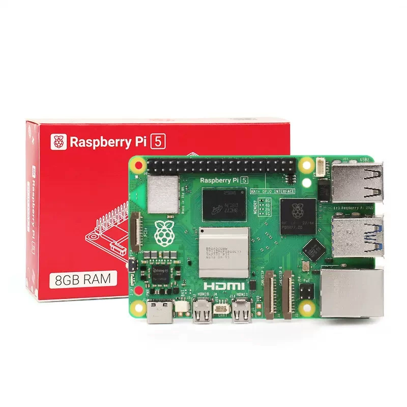 Плата разработки Raspberry PI 5B официальная оригинал оригинальный Linux компьютер AI программирование платформа